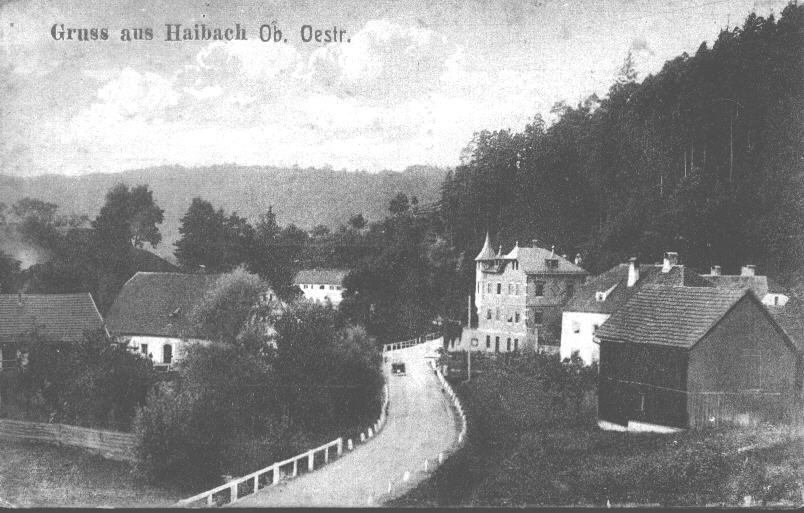 Blick auf Ortskern etwa um 1900